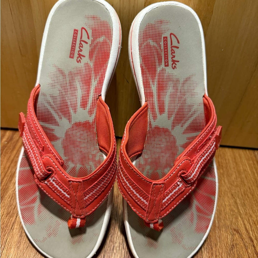 Clarks Women's Vibrant Red Sandals